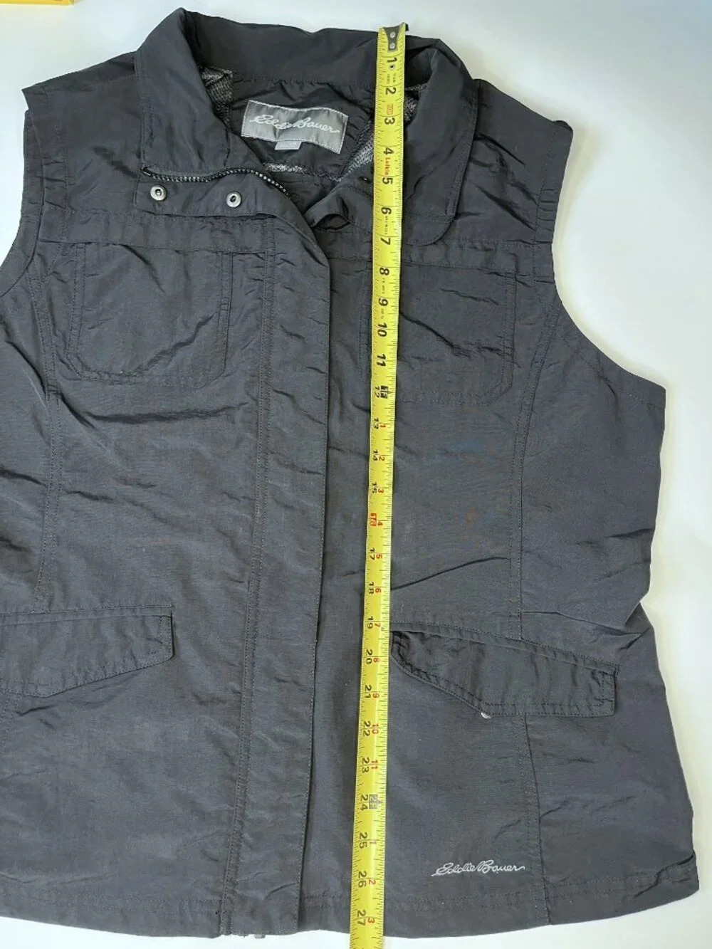 Eddie Bauer Utility Vest Womens 2XL Black Cargo Pocket Outdoor Performance - Picture 3 of 11